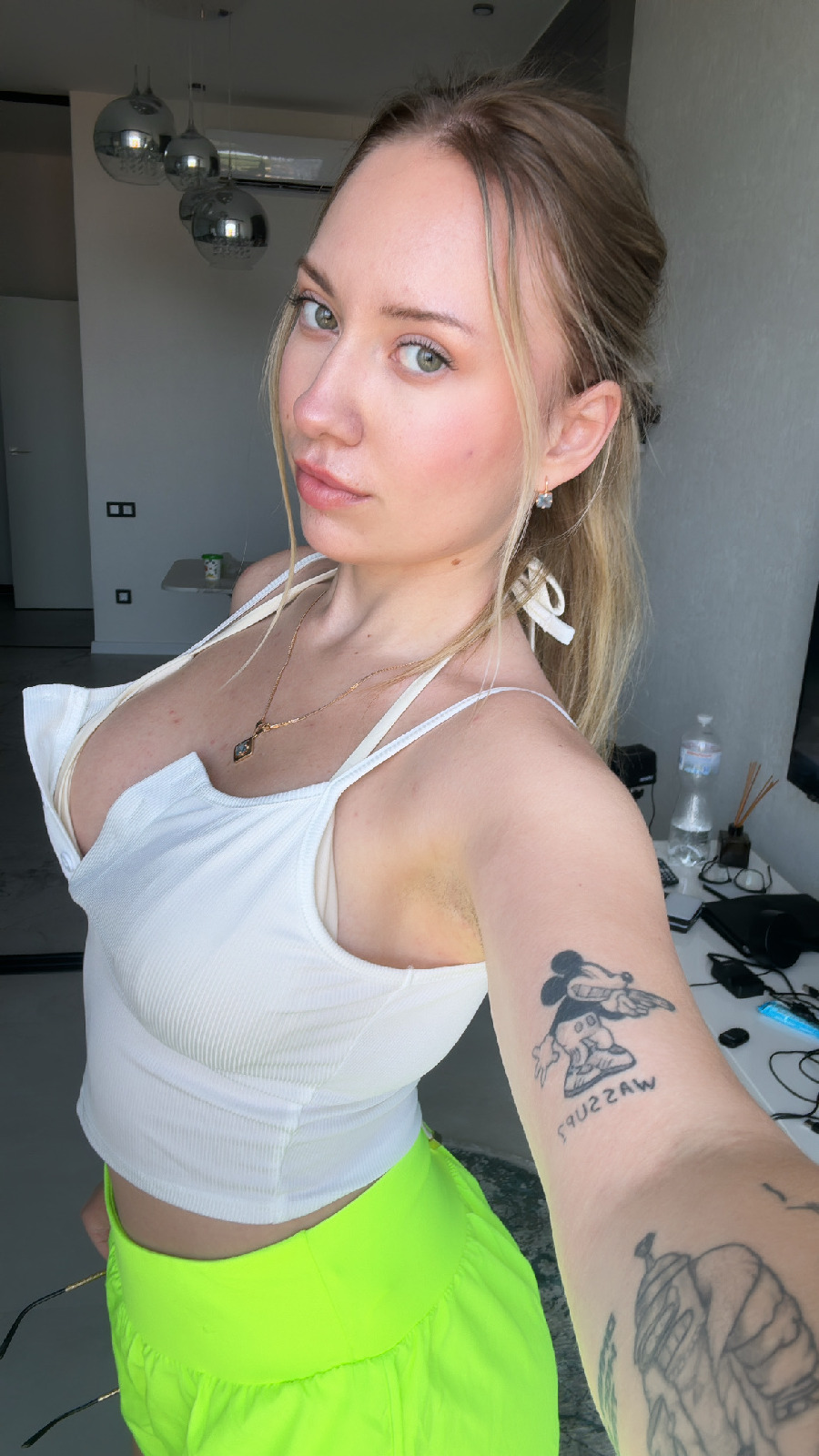 KateV in her underwear in Dnepropetrovsk